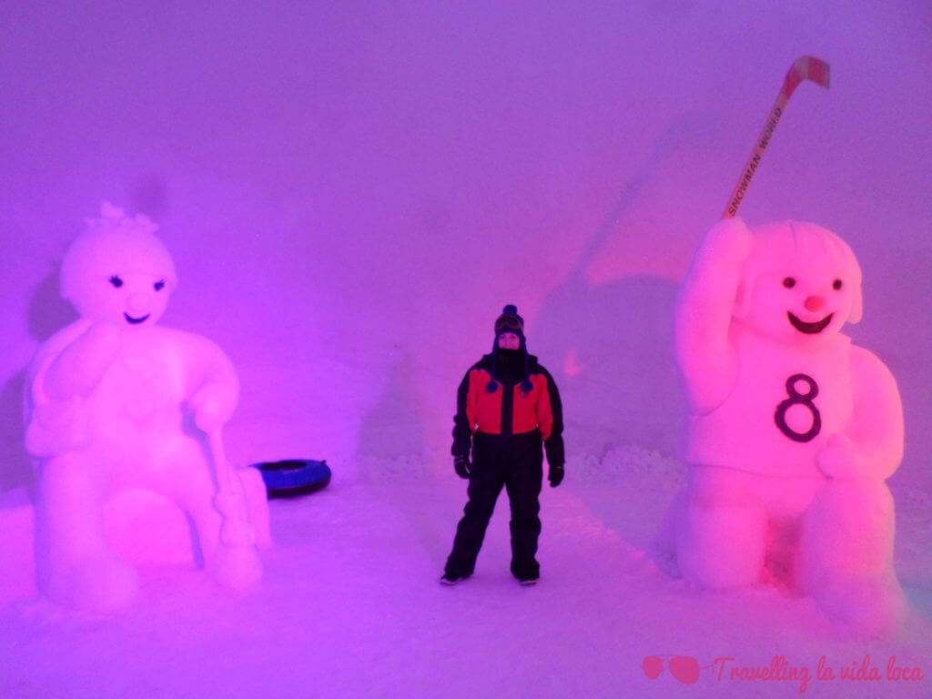 Esculturas de hielo en Snowman World