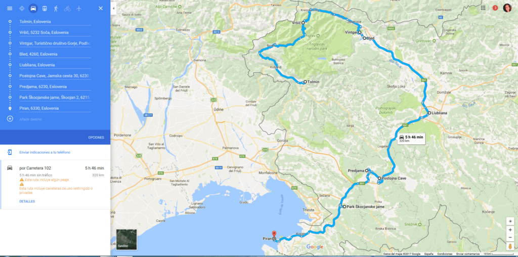 Ruta por Eslovenia