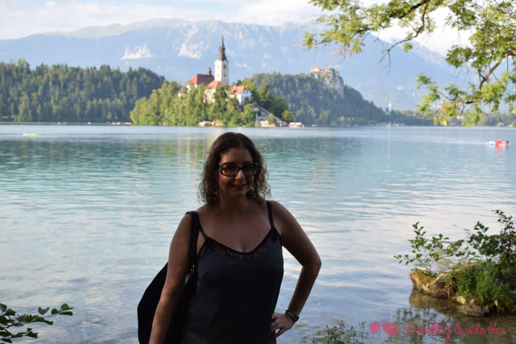 Yo, feliz en Bled