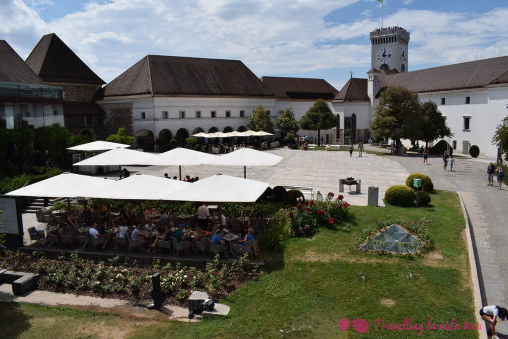 El patio interior del Castillo de Liubliana