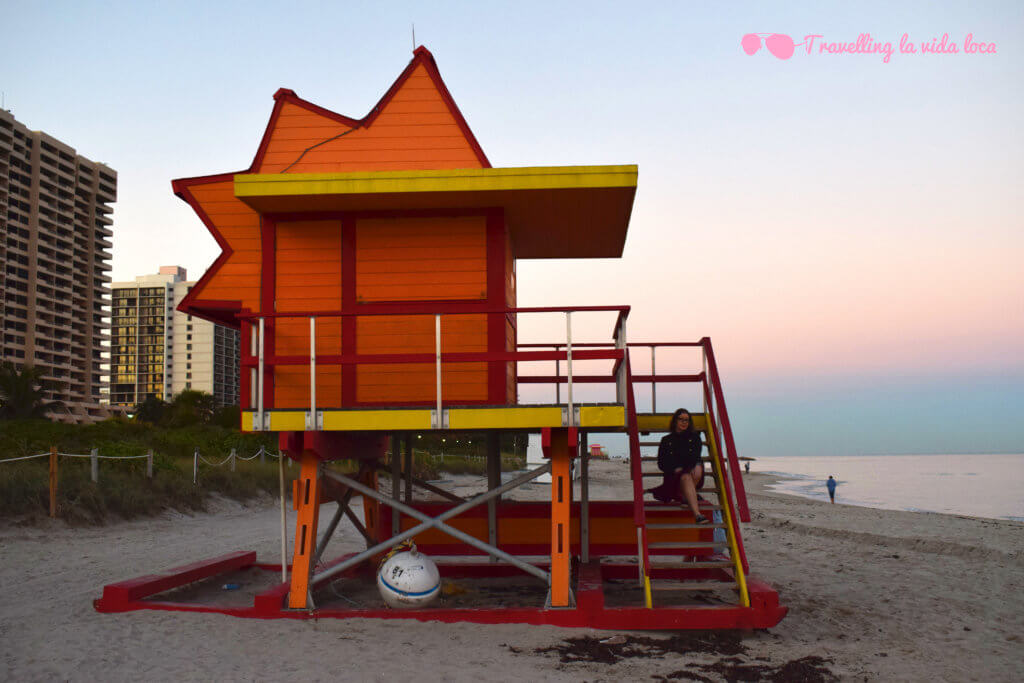 Miami Beach y sus casetas Art Decó de los salvavidas