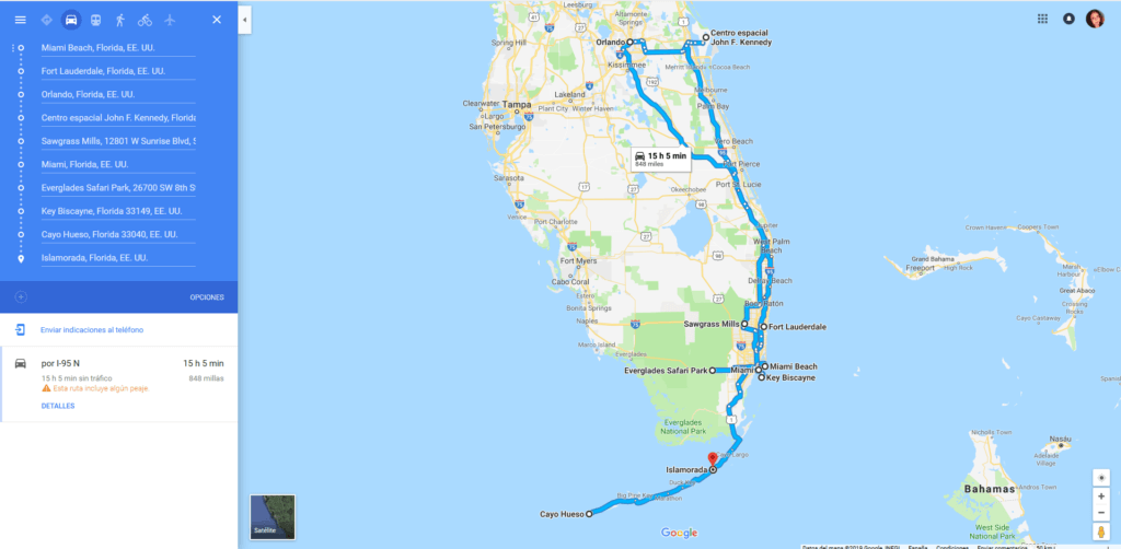 Ruta por Florida