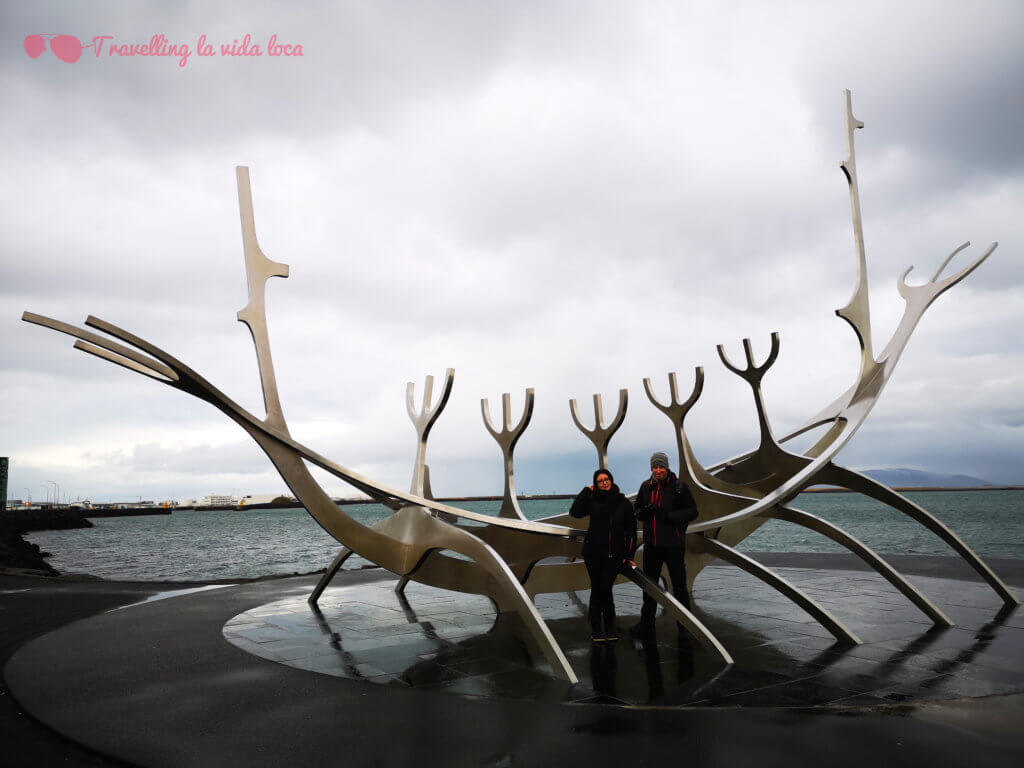Sólfar, preciosa escultura en el puerto de Reikiavik