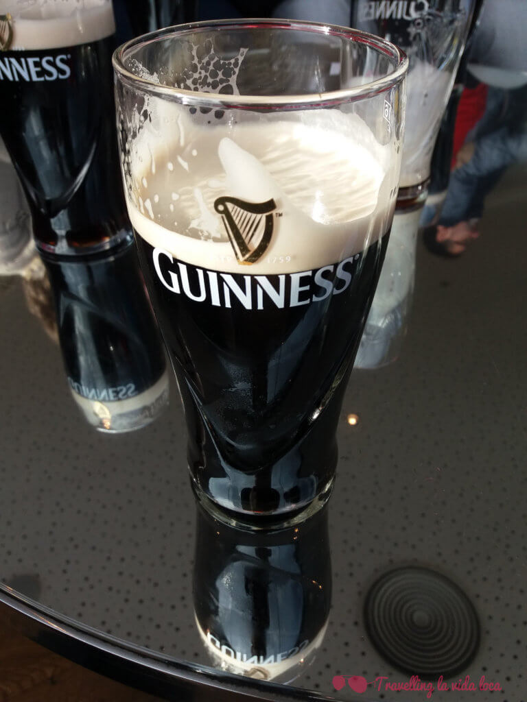 Pinta de Guinness en el Gravity Bar