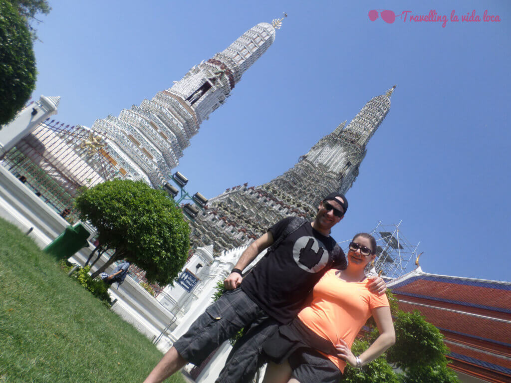 Foto artística que nos hizo el guía en Wat Arun